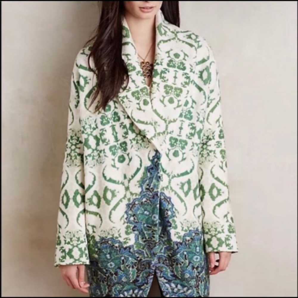 Anthropologie Sugar Pine Sweater Coat Sz. Medium